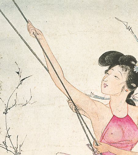 云龙-胡也佛的仕女画和最知名的金瓶梅秘戏图